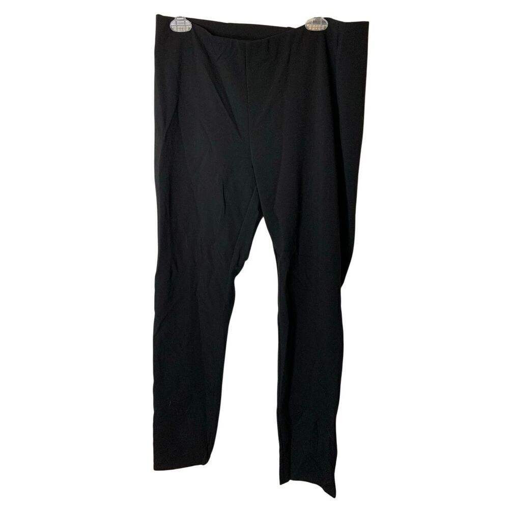 Eileen Fisher black slim pant women's size large NEW WITH TAGS